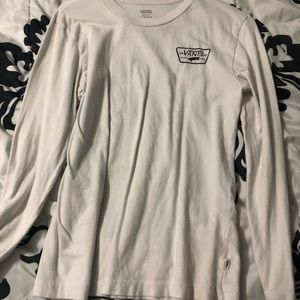 white long sleeve vans shirt